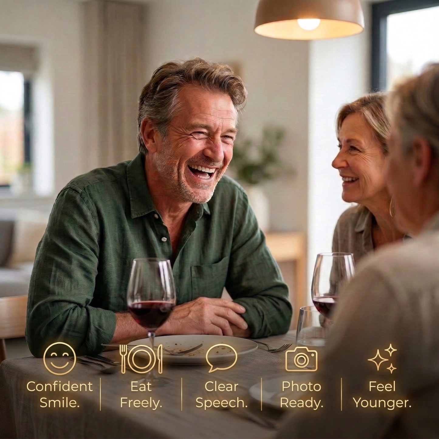 Zvykle tvarované zubní protézy - Sebevědomí bez volných protéz