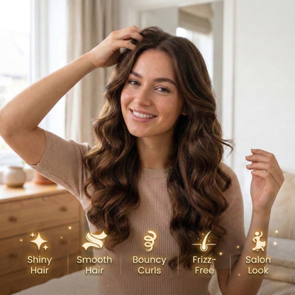 Piastra e Arricciacapelli 2-in-1 - Capelli Acconciati in Minuti Senza Cambiare Strumento