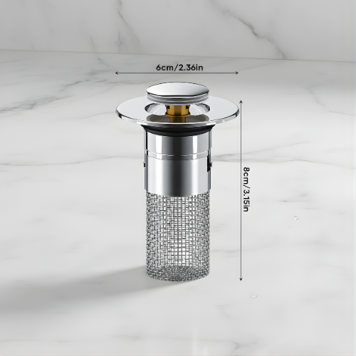 Zátka s filtrem do dřezu - Bezstarostné čištění bez neustálých ucpání odpadu