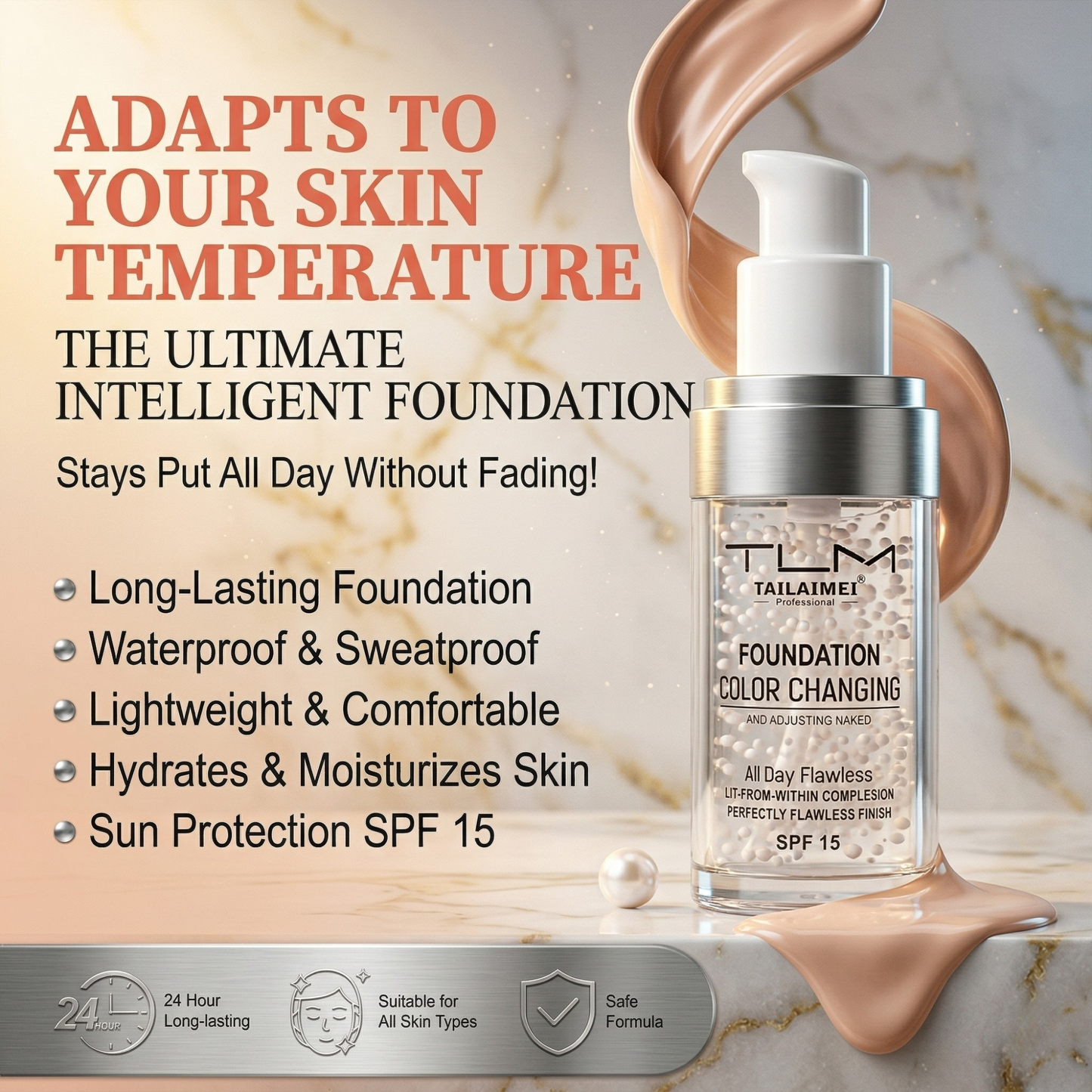 Fondotinta Correttore di Colore - Uniforma l'Incarnato Senza Indovinare la Tonalità