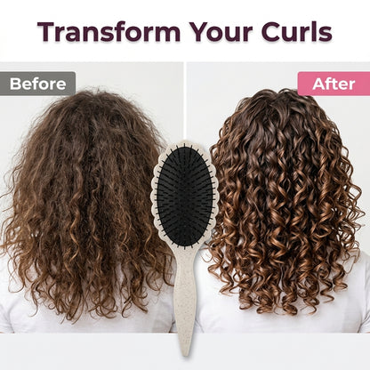 Anti-Frizz Curl Styling Brush — Defines Curls Without Frizz Or Pulling