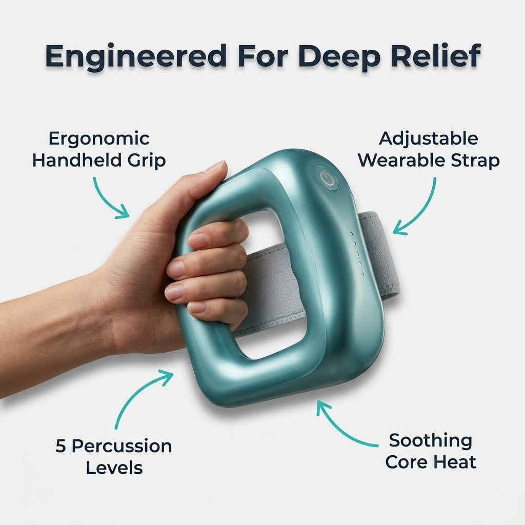 Heated Percussion Massager - Relieve Muscle Tension Without Expensive Massage Sessions