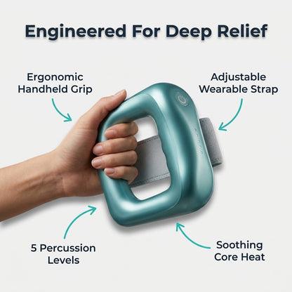 Heated Percussion Massager - Relieve Muscle Tension Without Expensive Massage Sessions