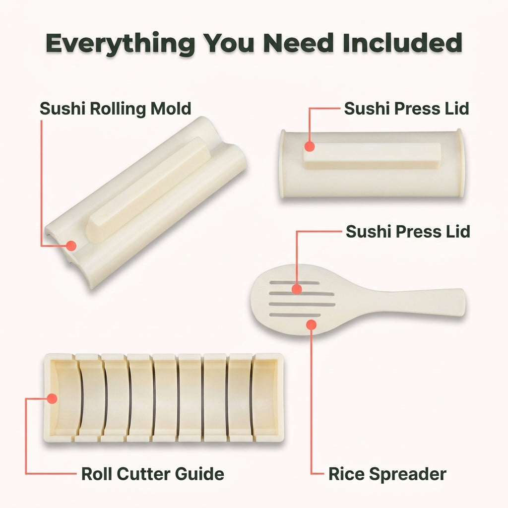 Sushi Rolling Kit, Perfect Homemade Sushi Without Rolling Skill