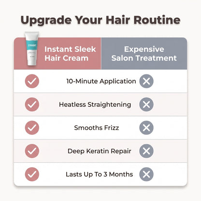 Hair Smoothing Cream - Smooth Straight Hair Without Daily Heat Styling