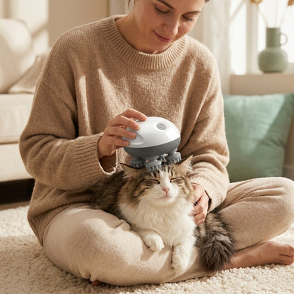 Cat Massage Grooming Brush — Calms Stress While Caring For Their Coat