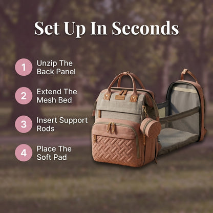 Prebaľovacia taška - Usporiadané a bezpečné miesto pre bábätko kdekoľvek