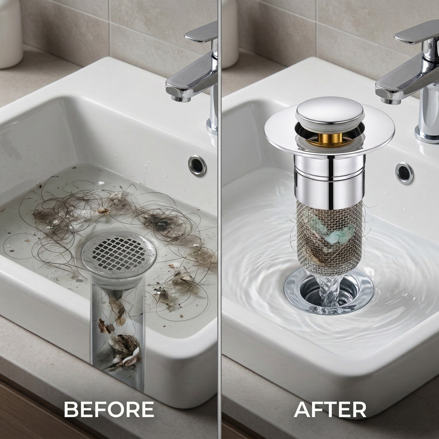 Zátka s filtrem do dřezu - Bezstarostné čištění bez neustálých ucpání odpadu