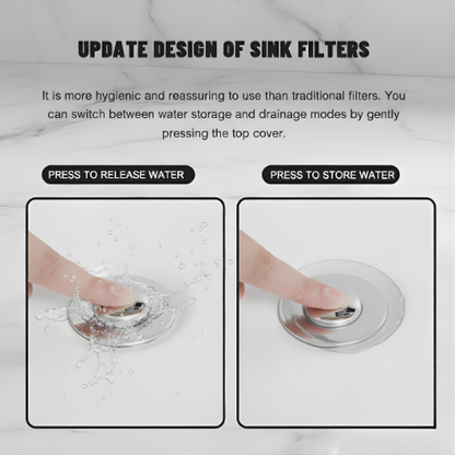 Zátka s filtrem do dřezu - Bezstarostné čištění bez neustálých ucpání odpadu
