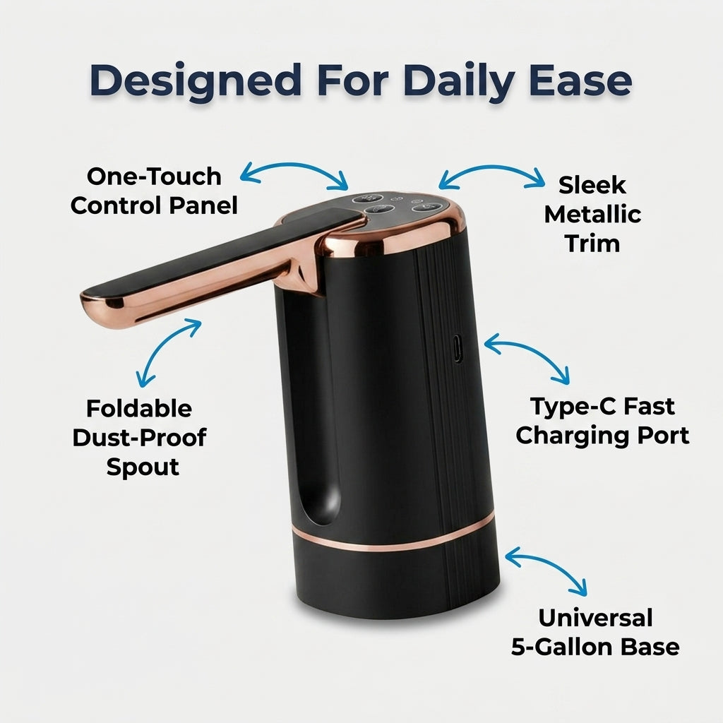 Automatic Water Bottle Pump — Easy Dispensing Without Heavy Lifting