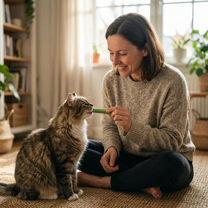 Cat Grass Teething Sticks - Tasty Dental Treats For Happier Cats