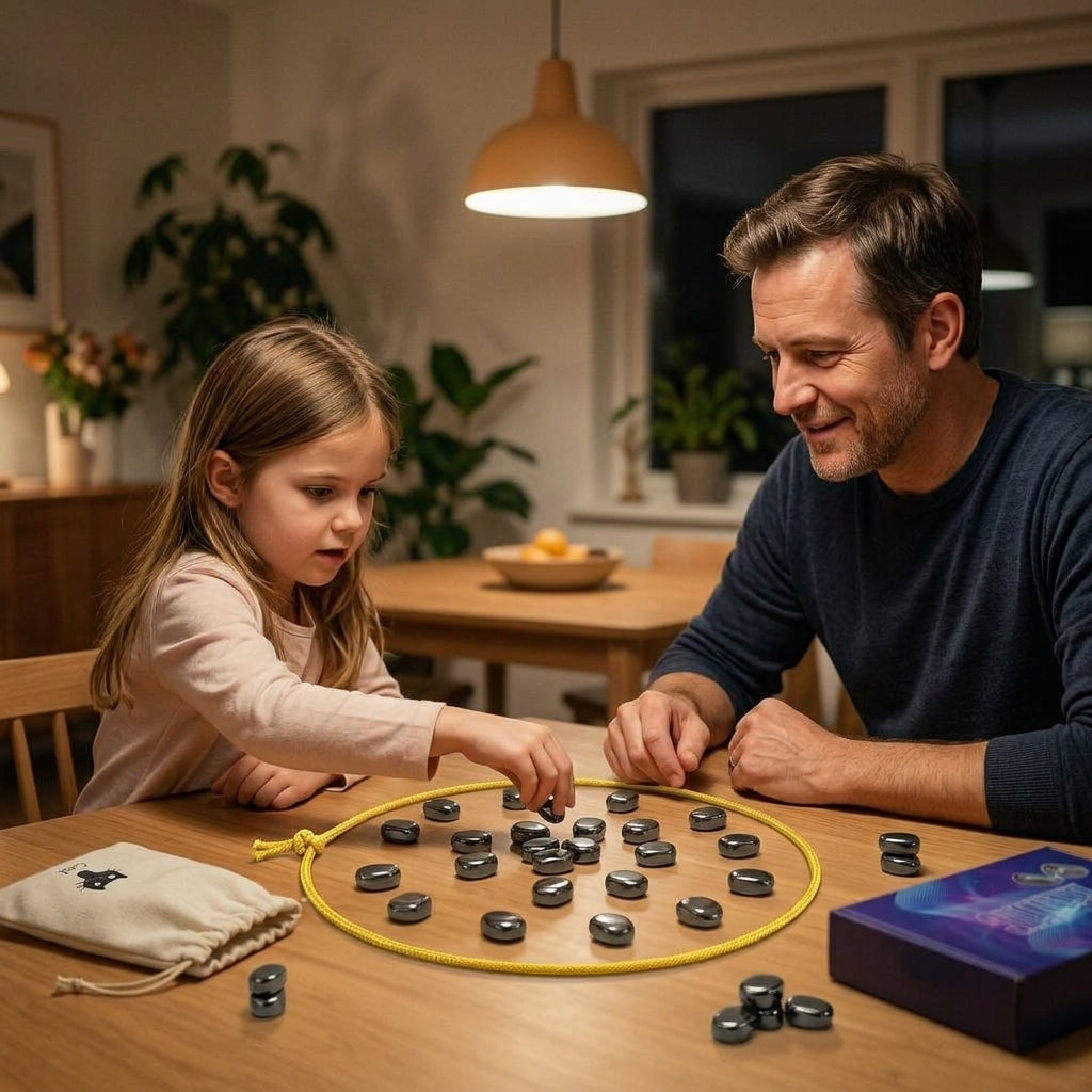 Jeu de société magnétique familial - Stratégie captivante pour un divertissement familial sans écran