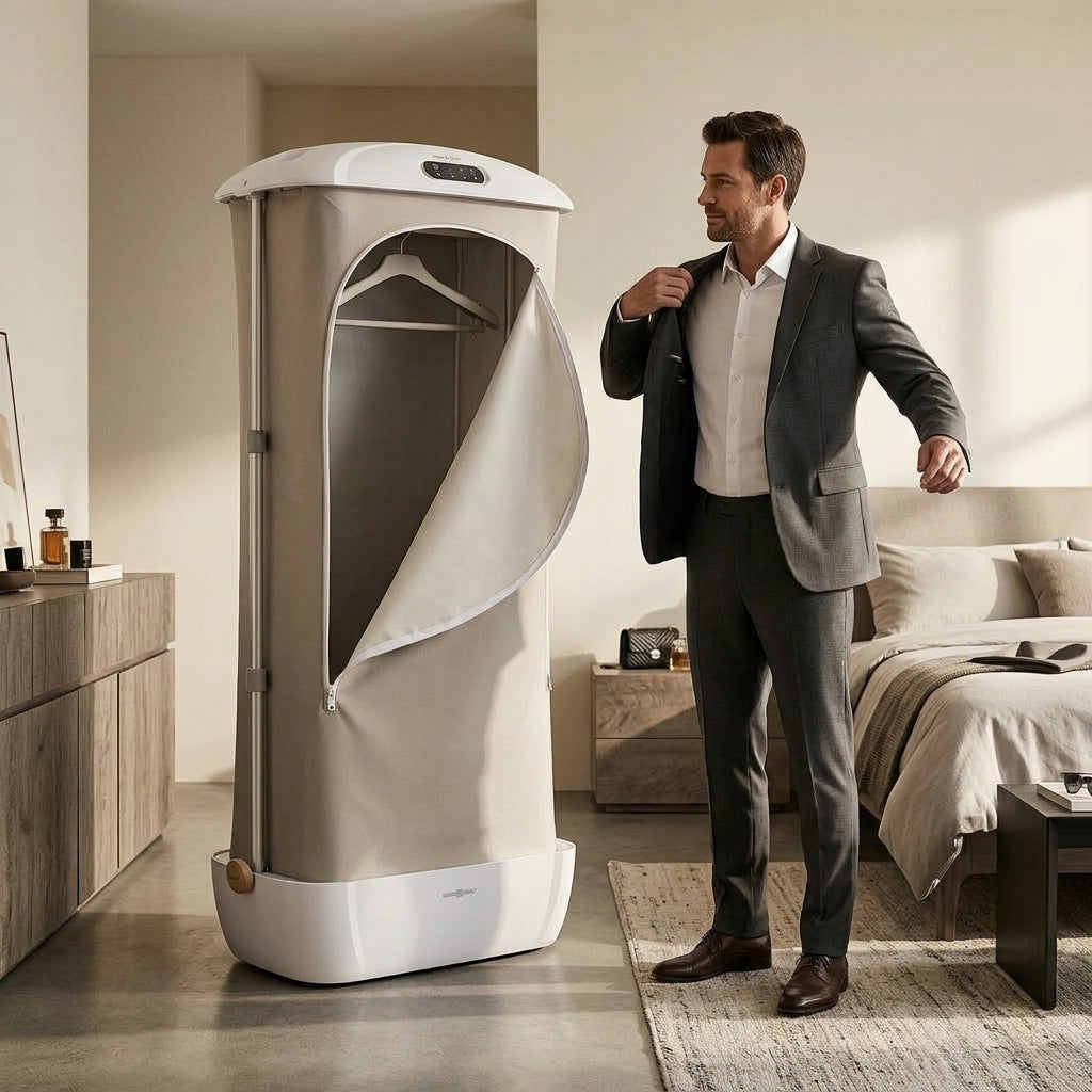 Steam Garment Dryer Closet - Wrinkle Free Clothes Without Effort