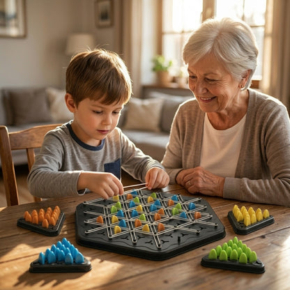 Triangle Board Game - Engaging Family Bond Without Complicated Rules