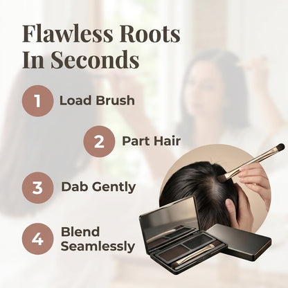 Hair Root Touch Up Powder, Even Looking Hair Color Without Messy Sprays