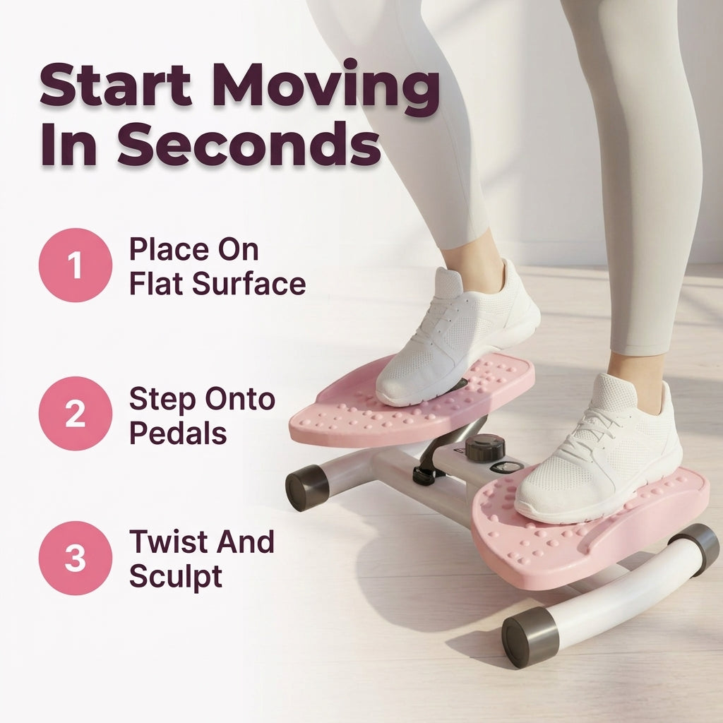 Twist Waist Fitness Machine - Strengthen Core Without Gym Workouts