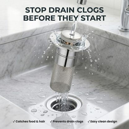 Zátka s filtrem do dřezu - Bezstarostné čištění bez neustálých ucpání odpadu