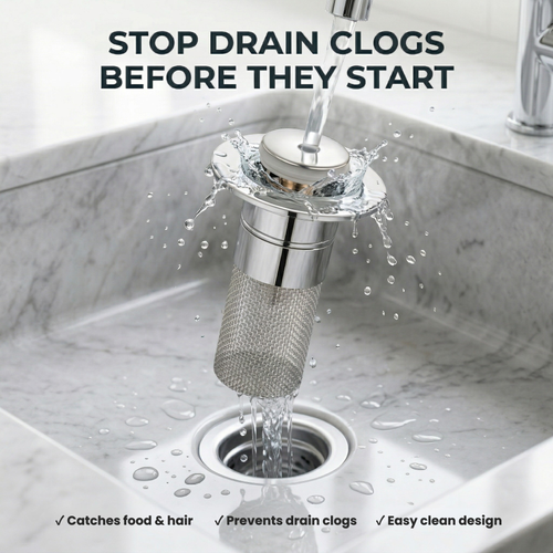 Zátka s filtrem do dřezu - Bezstarostné čištění bez neustálých ucpání odpadu