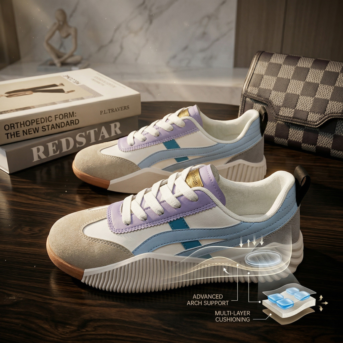 Baskets orthopédiques pour femmes – La fin des douleurs quotidiennes aux pieds