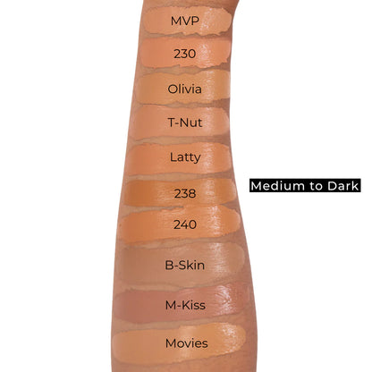 40 Nuancer Blød Mat Concealer - Jævn Hudtone Uden Fedtede Mellemtimer