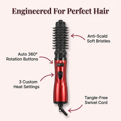 Objemová kefa na fénovanie - 3v1 nástroj pre kadernícke výsledky doma