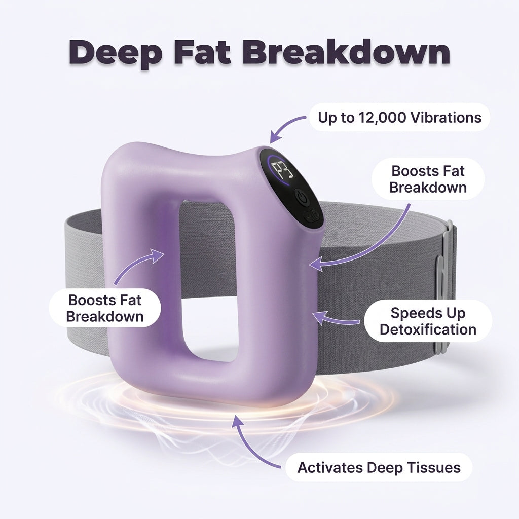 Vibračný pás na pás - Denná podpora zoštíhlenia bez náročných cvičení