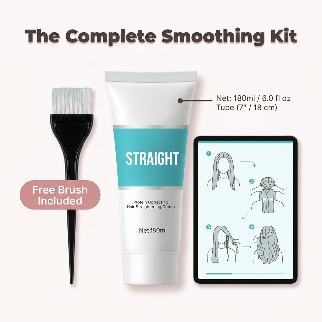 Hair Smoothing Cream - Smooth Straight Hair Without Daily Heat Styling