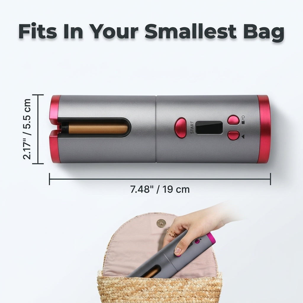 Cordless Hair Curler - Effortless Curls Without Salon Time
