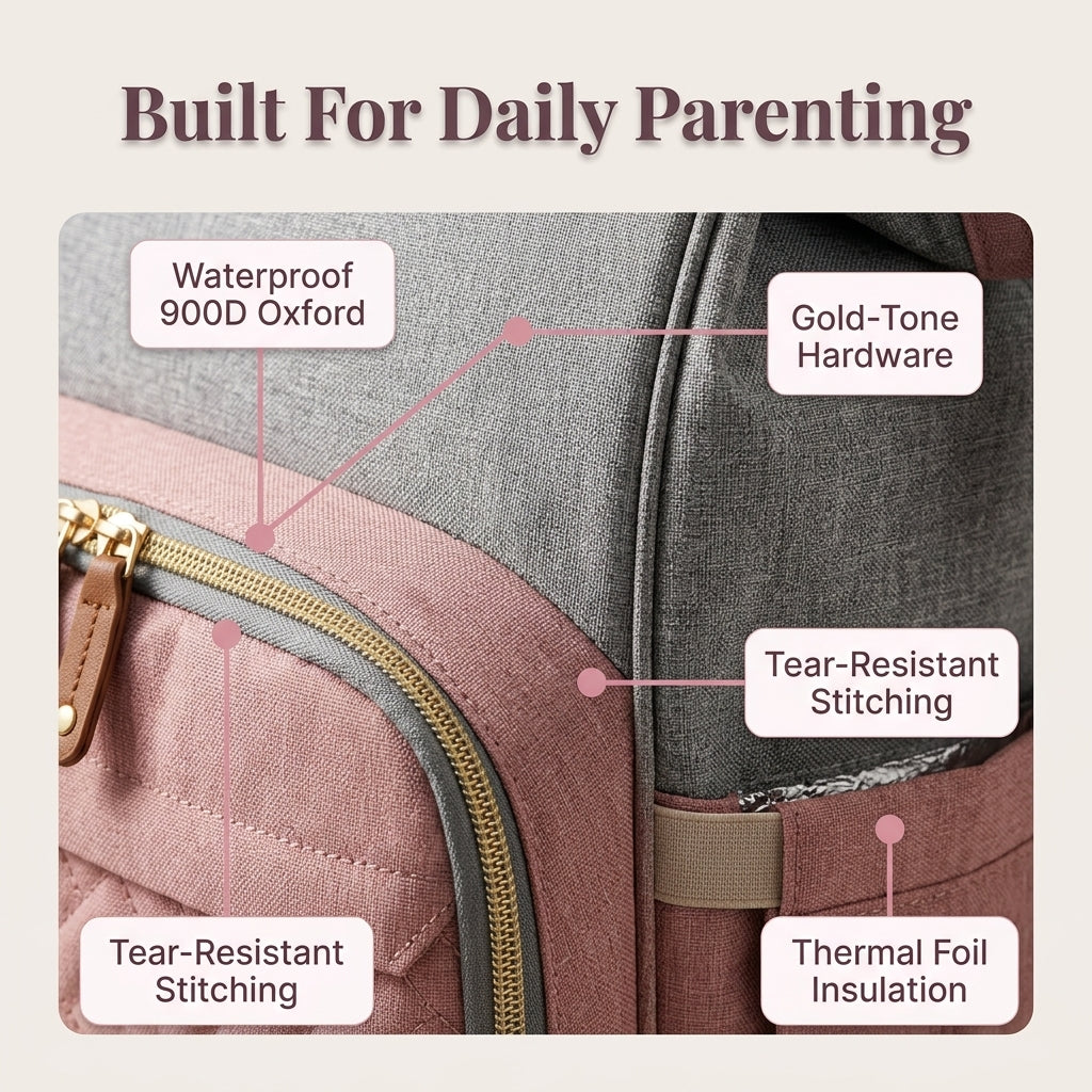 Prebaľovacia taška - Usporiadané a bezpečné miesto pre bábätko kdekoľvek