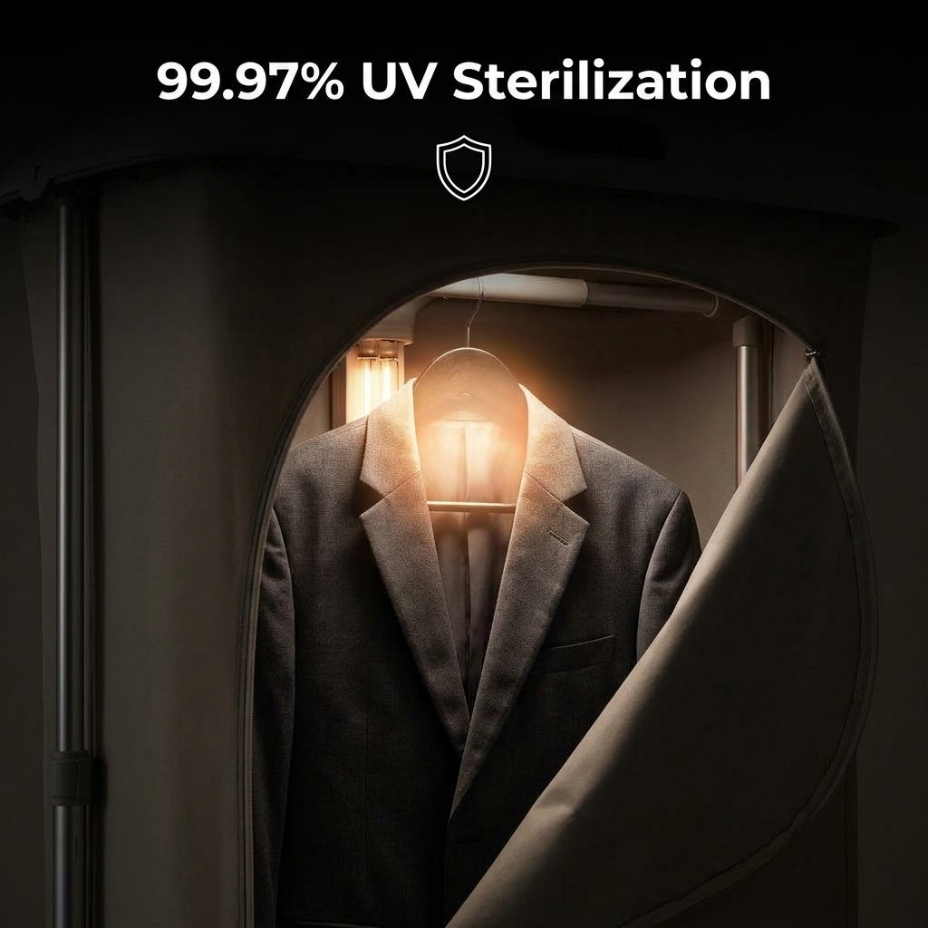 Steam Garment Dryer Closet - Wrinkle Free Clothes Without Effort