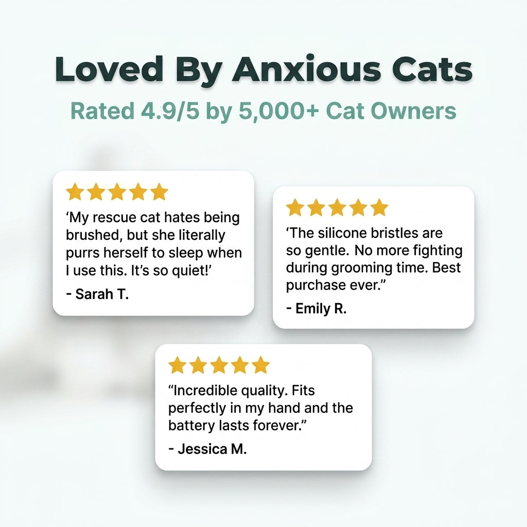 Cat Massage Grooming Brush — Calms Stress While Caring For Their Coat