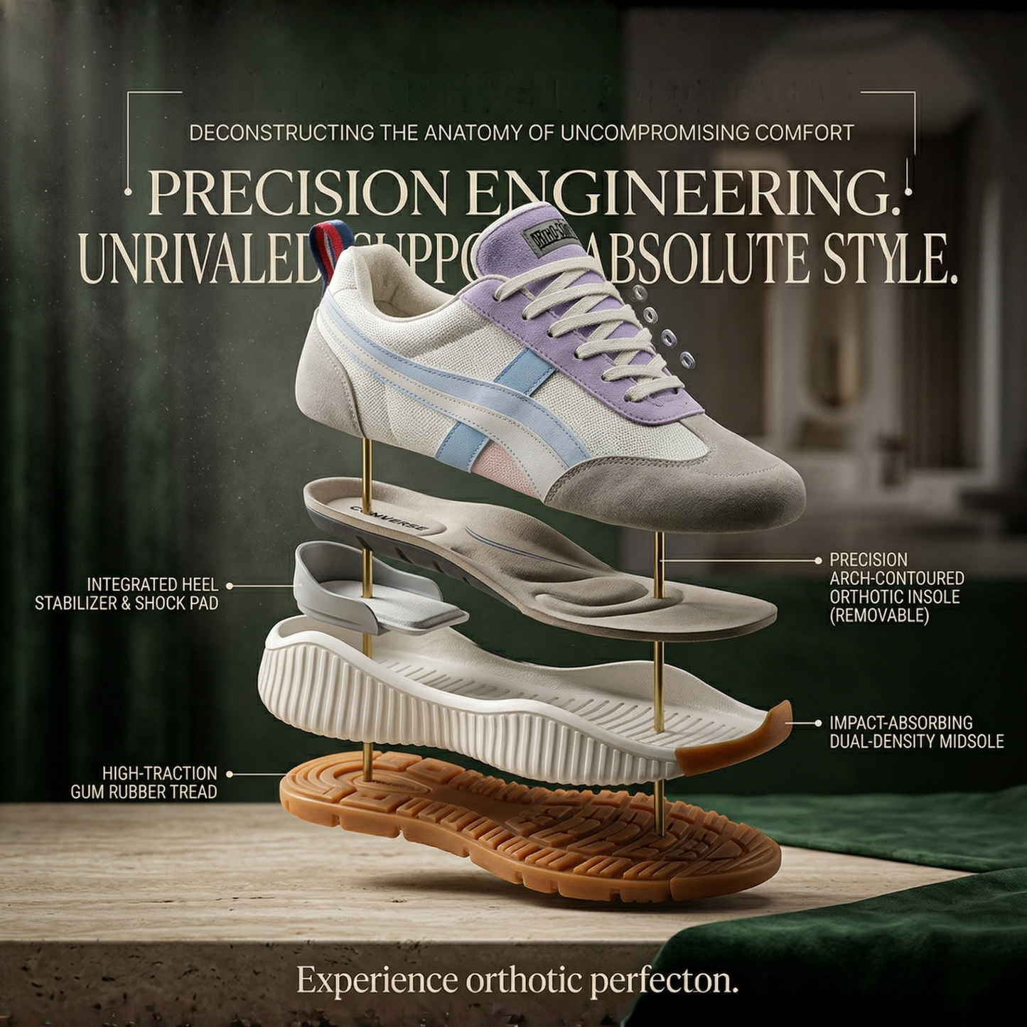 Baskets orthopédiques pour femmes – La fin des douleurs quotidiennes aux pieds