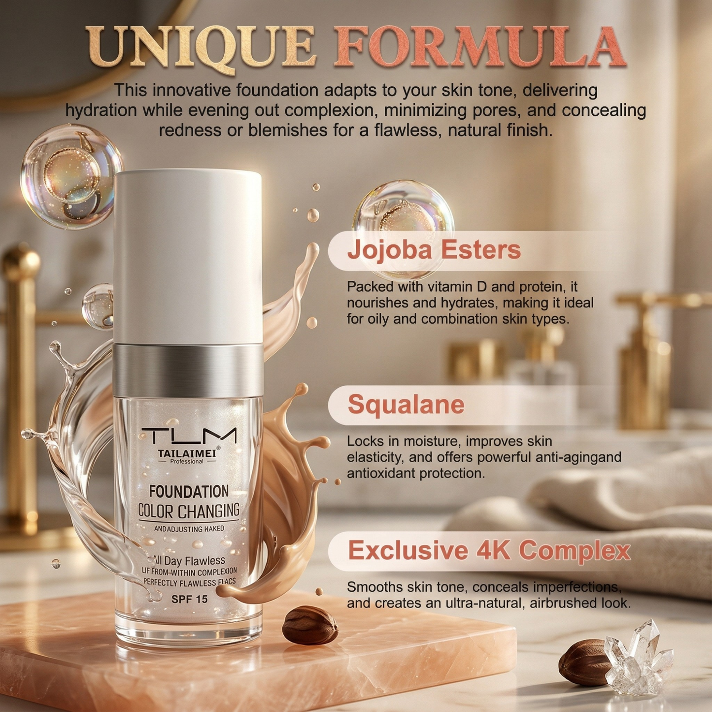 Fondotinta Correttore di Colore - Uniforma l'Incarnato Senza Indovinare la Tonalità