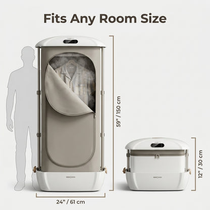 Steam Garment Dryer Closet - Wrinkle Free Clothes Without Effort