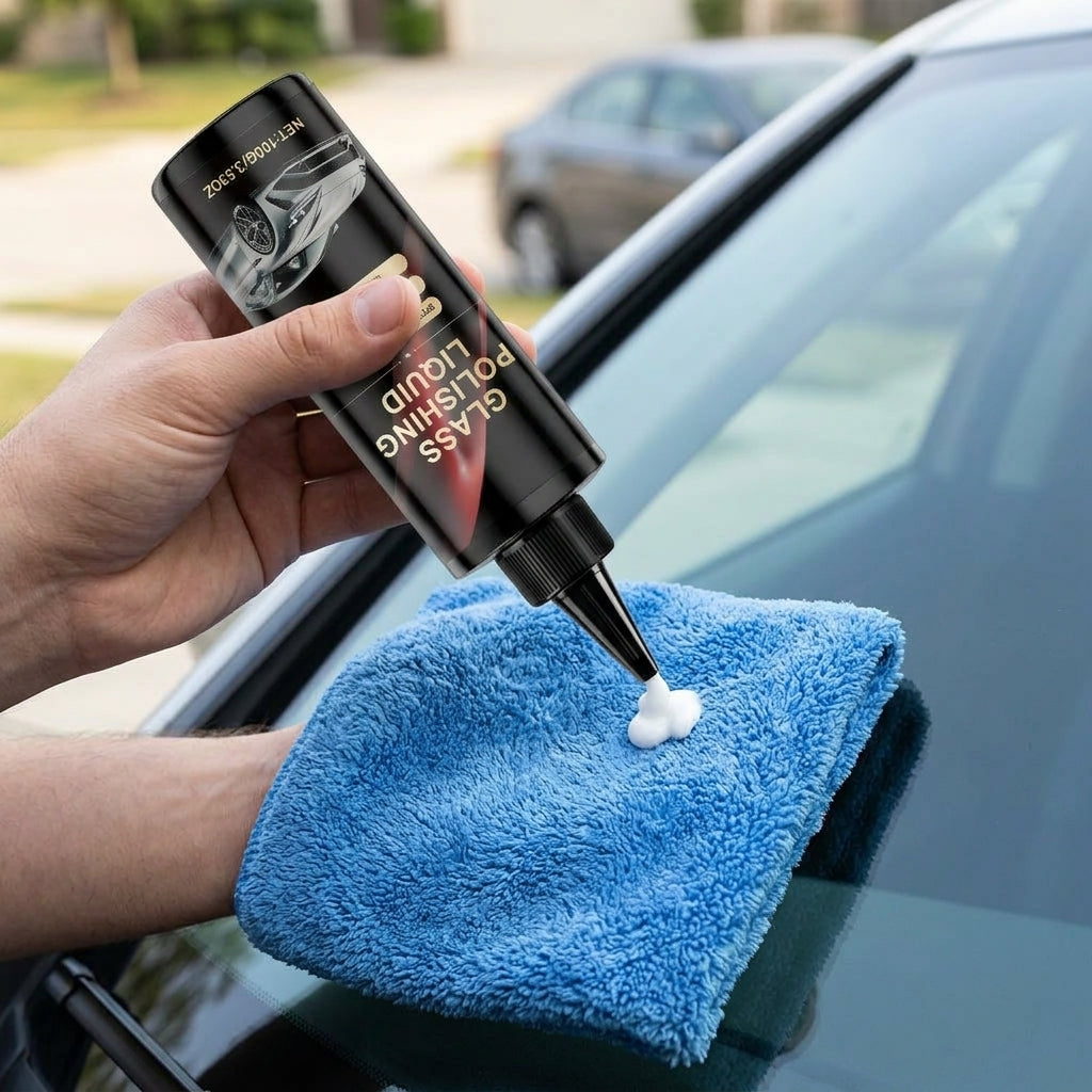 Car Glass Restoring Polish - Clear Visibility Without Windshield Haze