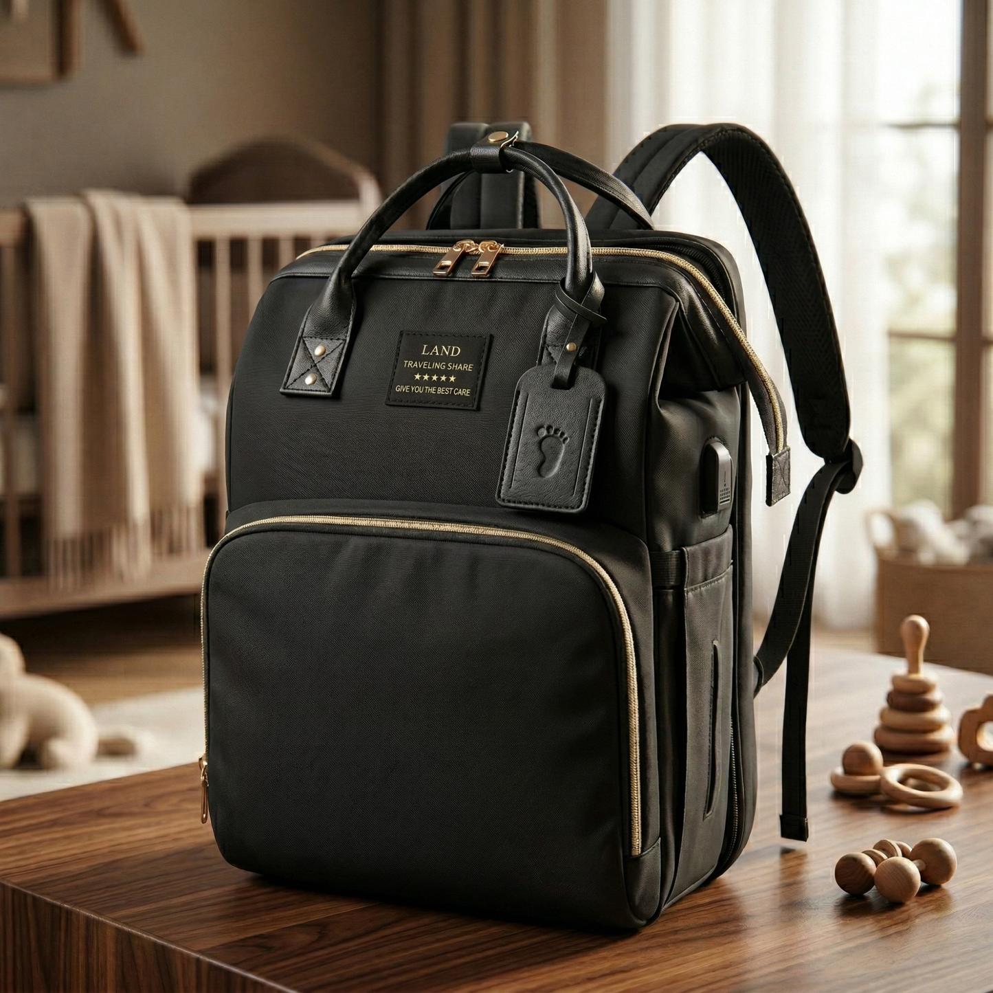 Sac à Langer - Un Endroit Organisé et Sûr pour Bébé Partout