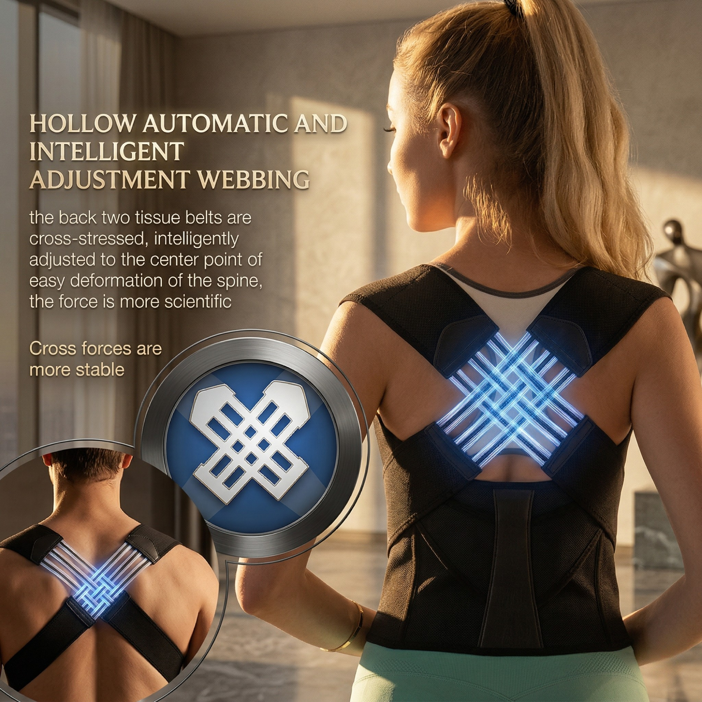 Ortéza na podporu držení těla - Snadné držení těla a pohodlí po celý den