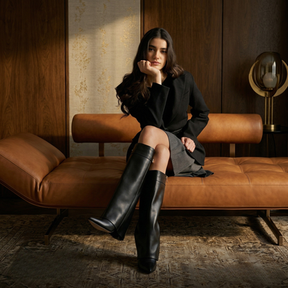 Pantalon Bottes à Talons Hauts - Style Sans Avoir à Réajuster Constamment la Tenue