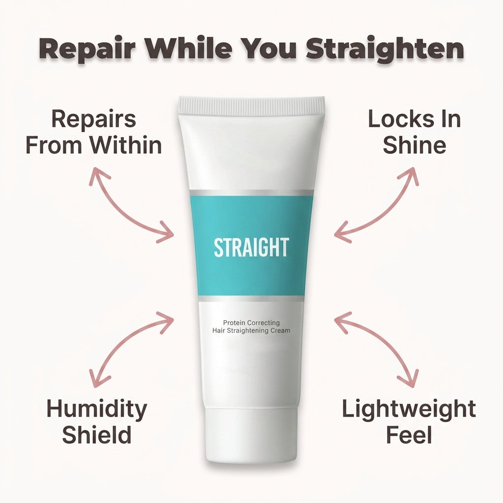 Hair Smoothing Cream - Smooth Straight Hair Without Daily Heat Styling