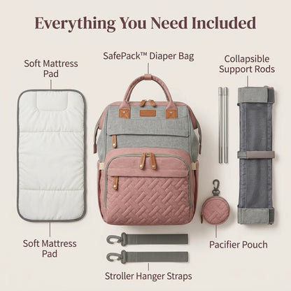 Prebaľovacia taška - Usporiadané a bezpečné miesto pre bábätko kdekoľvek