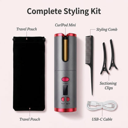 Cordless Hair Curler - Effortless Curls Without Salon Time