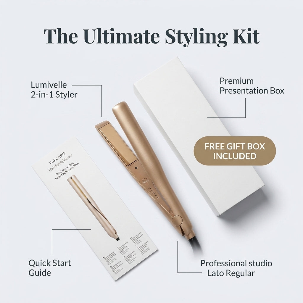 Lumivelle Piastra e Arricciacapelli 2-in-1