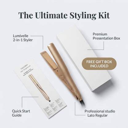 Lumivelle Piastra e Arricciacapelli 2-in-1