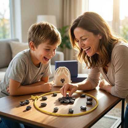 Jeu de société magnétique familial - Stratégie captivante pour un divertissement familial sans écran