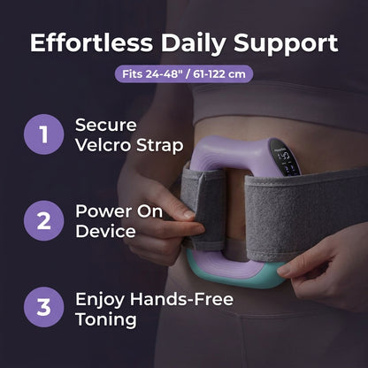 Vibračný pás na pás - Denná podpora zoštíhlenia bez náročných cvičení