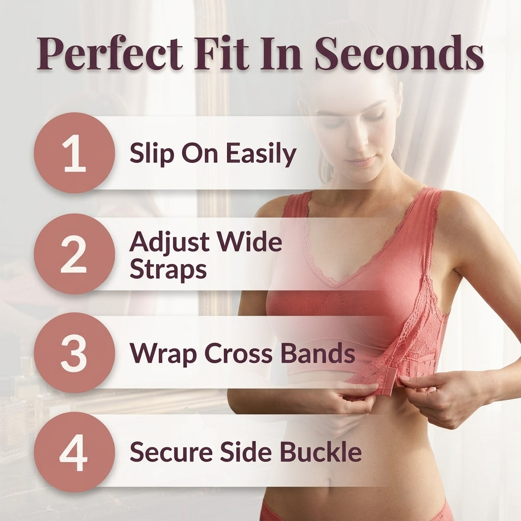 Wire-Free Comfort Bra - All day lift without shoulder pressure