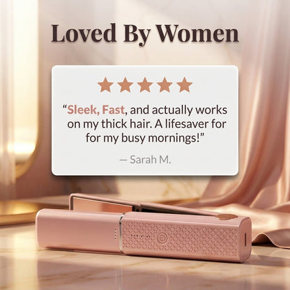 Wireless Curling & Straightening Iron — Salon-Ready Styling Anywhere