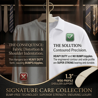 מתלה מתקפל עם סנפ - לתלות בגדים בלי למתוח את הצווארונים