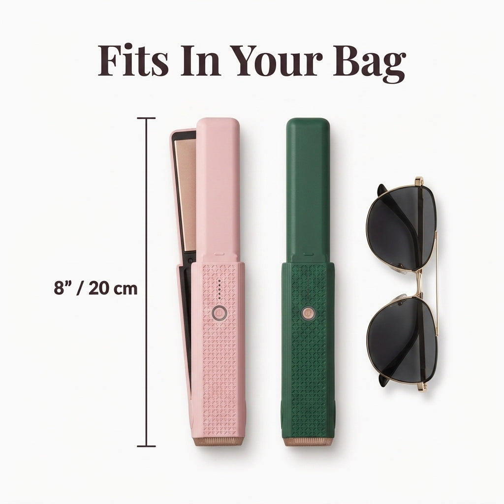 Wireless Curling & Straightening Iron — Salon-Ready Styling Anywhere