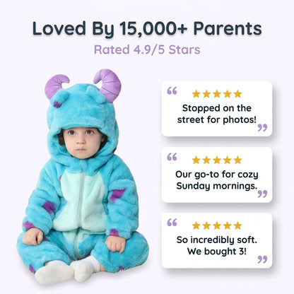 Tuta Mostro per Bambini - Comfort Accogliente per Tutto il Giorno